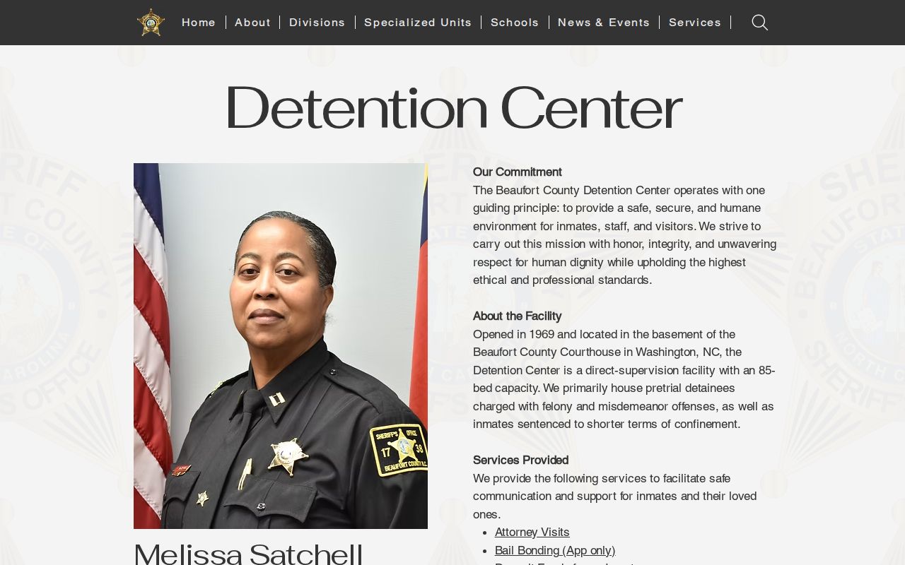 Beaufort County arrest records detention center information