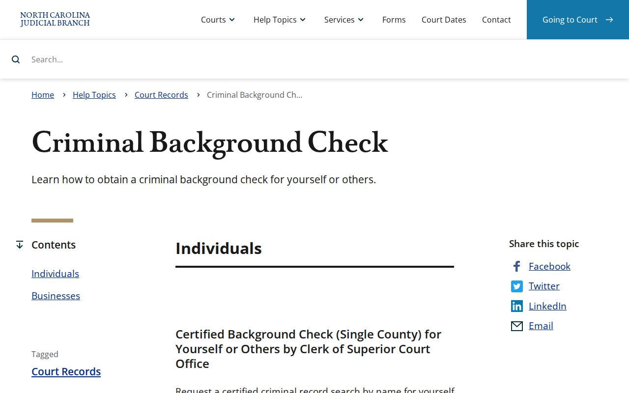 Beaufort County criminal history official background check options